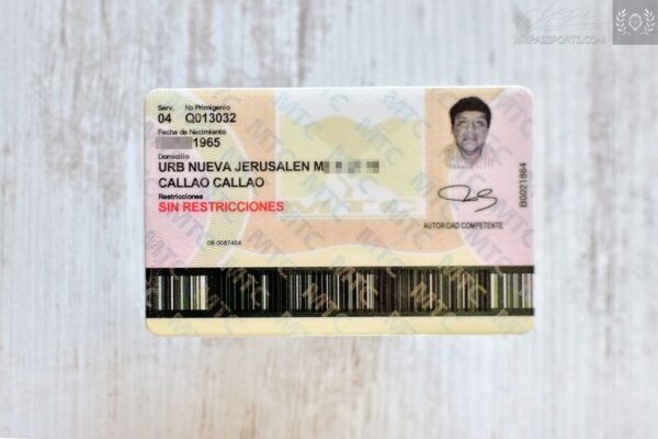 Peru  driving license for sale 