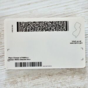 USA, New Jersey 2010-2011 identification card (no driver's license)