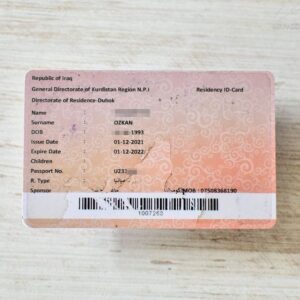 Kurdistan Region residence card
