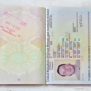 United Kingdom 2001-2011 passport, EU model