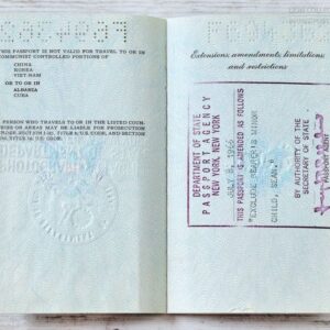 USA 1965-1968 passport, excellent condition