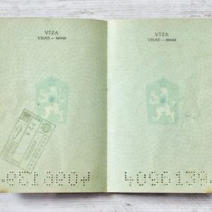 Czechoslovakia 1971-1976 passport, Bratislava