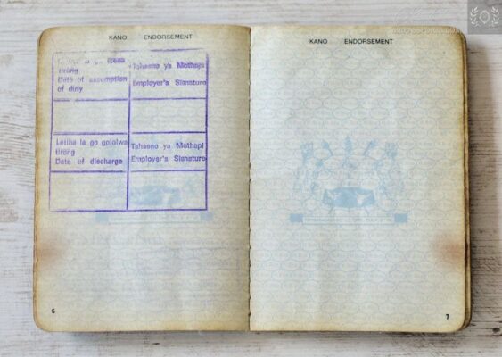 Bophuthatswana  travel document  for sale 