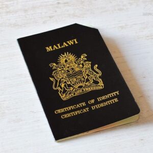 Malawi, 1993-1994 Certificate of Identity (as passport)