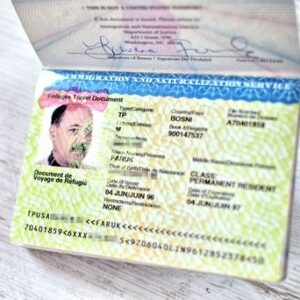 USA refugee travel document