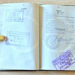 UK passport with European visas